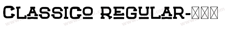 Classico Regular字体转换
